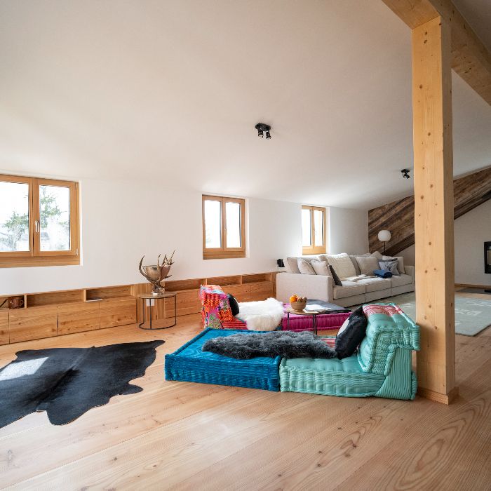 Ferienwohnung Chasa Bao: Neue Luxus Dach-Whg Sent FEWOlution