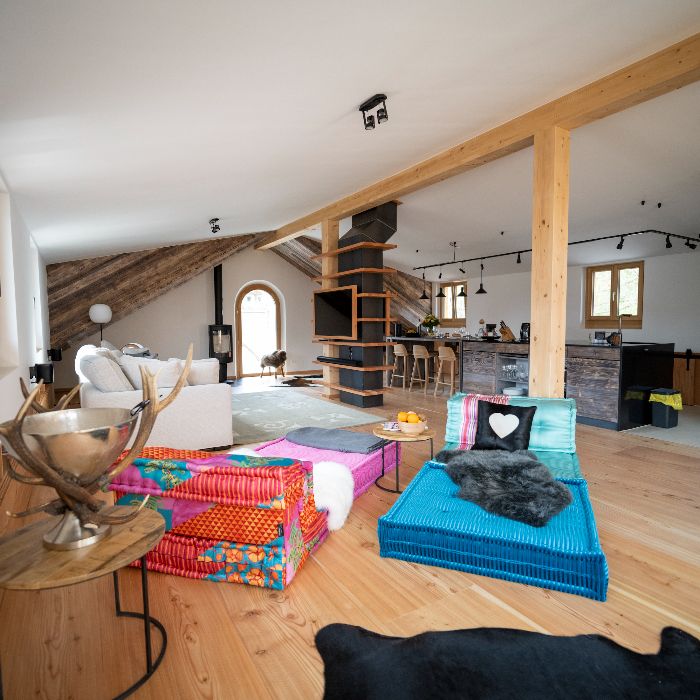 Ferienwohnung Chasa Bao: Neue Luxus Dach-Whg Sent FEWOlution
