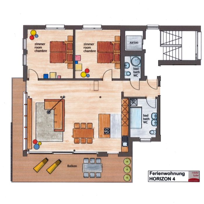 Ferienwohnung Horizon 4, Brüggera 18 Schwarzsee FEWOlution