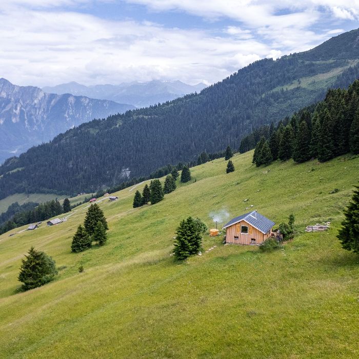 Ferienwohnung Eco Alpine Chalet mit HotPot Untervaz FEWOlution